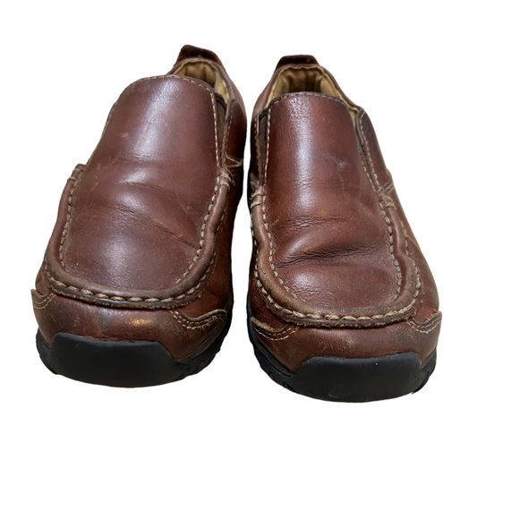 TIMBERLAND Boy's Leather Dark Brown Comfortable Slip On School Shoe-Size 3 - Picture 8 of 9
